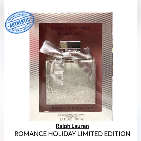 Ralph Lauren Romance Holiday Limited Edition Perfume 3.4oz - Silver - Picture 1 of 3